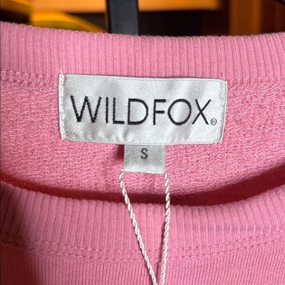 NWT Wildfox Homestead Stripes Sweatshirt Orchid Smoke Size Small Oversized - Picture 6 of 14